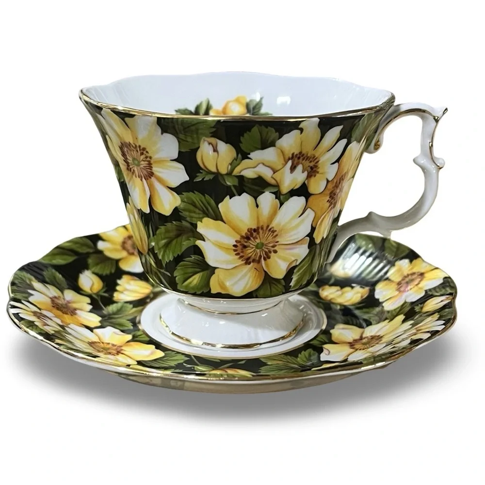 Vintage Royal Albert “Diana” Pattern Teacup and Saucer Set